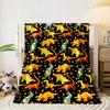 Cartoon Dinosaur Pattern Blanket bedroom Blanket for Livingroom Couch lunch break Soft throw for Friend's festival Gift