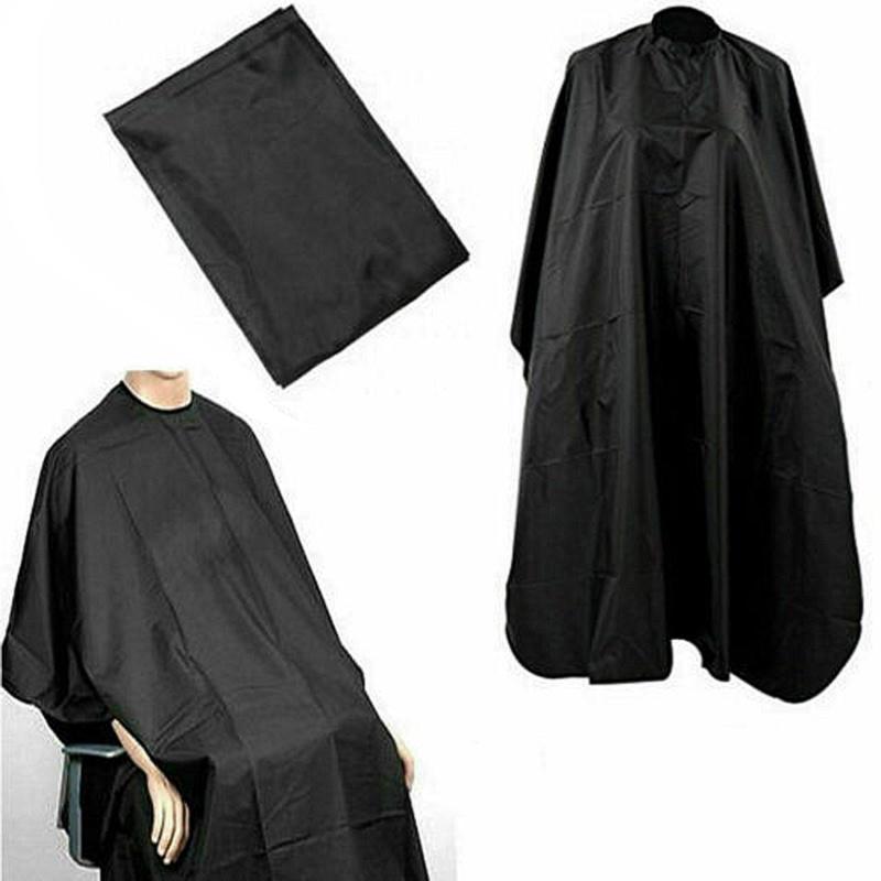 Hairdressing Home Unisex Cape Gown Adults Hair Cutting Cover Barber Apron Black