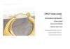 Exquisite Gold-Plated Titanium Steel Hoop Earrings - European Style, Non-Fading, Personalized Design