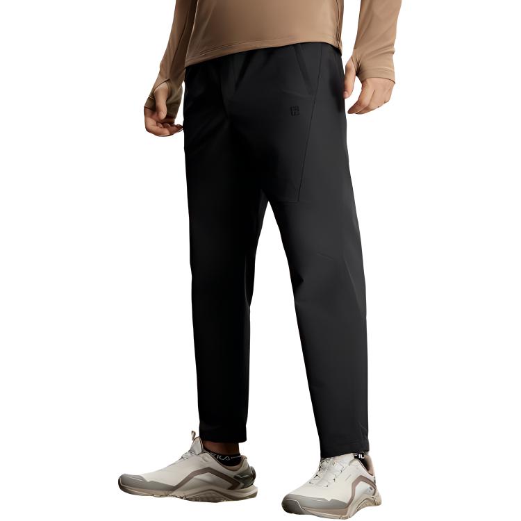 FILA Solid Color Lace-Up Sports Woven Casual Pants Men bottoms Malt A11M417801F-BN