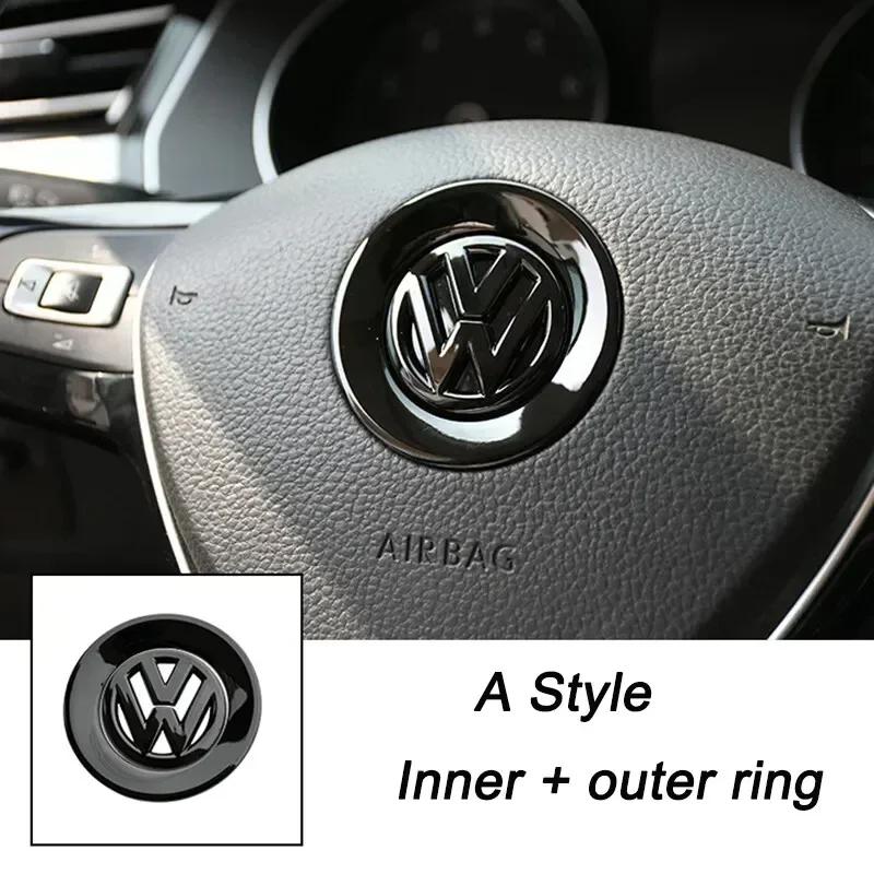 Pro VW Volkswagen Jetta MK5 Golf 3D ABS Dutý Středový Znak Volantu Auta Samolepka pro Volkswagen Passat MK6 MK7 CC Pol
