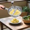 Manual Potato Masher Food Grade Stainless Steel Potato Masher Multifunctional Masher with 3 Replaceable Grinding Discs forTomato