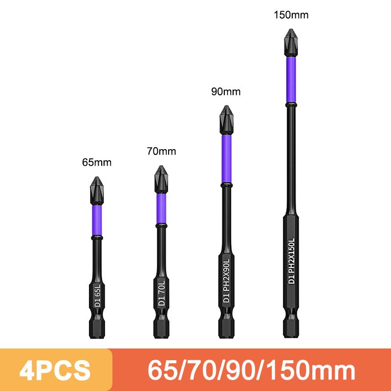 Strong Magnetic D1 Anti-shock Batch Head Hand Electric Drill Bit Cross Screwdriver High Hardness Non-slip Screwdriver Bit Set