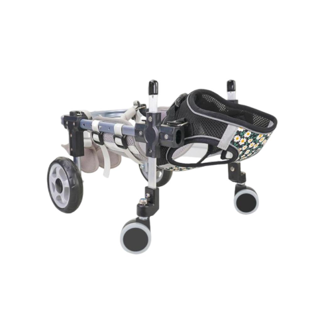 Lightweight Aluminum Pet Mobility Cart Adjustable Pet Rehabilitation Wheelchair  Pet Mobility