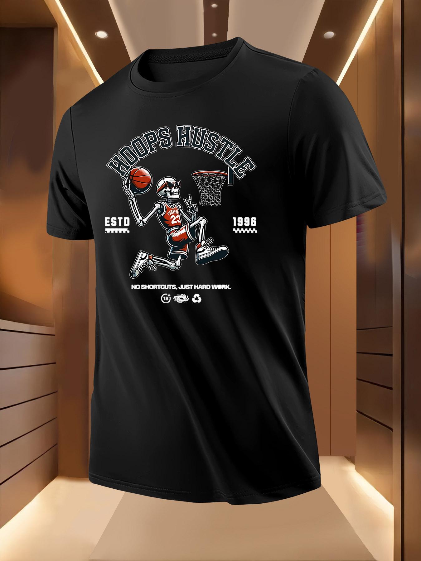 Basketball Graphic Tshirt - Light Yellow XXXL