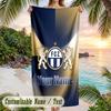 Beach Towel FC Zürich Print Custom Name Text Soft Towel for Swimming Pool