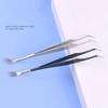2 In 1 Stainless Steel Tick Remover Tool Professional Tick Removal Tweezers for Dogs Cats Humans Pet Flea Removal Clip