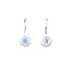 Milky Opal Gemstone 925 Sterling Silver Jewelry Handmade Women Earrings 0.93" EE-177-17