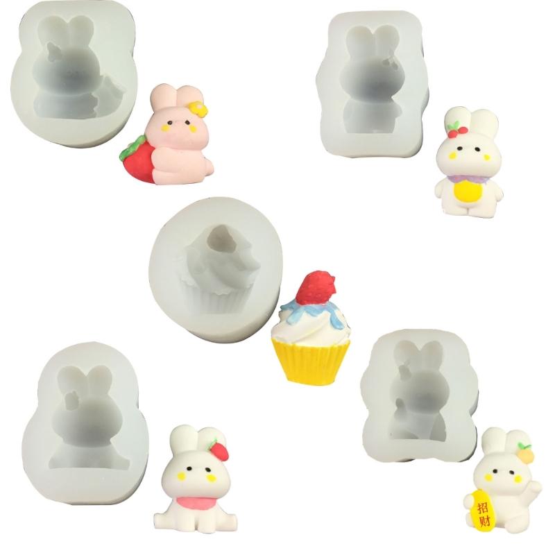 Cartoon Rabbit Silicone Chocolate Mould Cake Decorating Baking Accessories