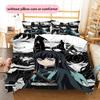 Demon Slayer Main Quest Bedding Set Duvet Cover Pillowcase No Filler, Soft Home Bedroom Decor, Perfect Gift for Fans.chl