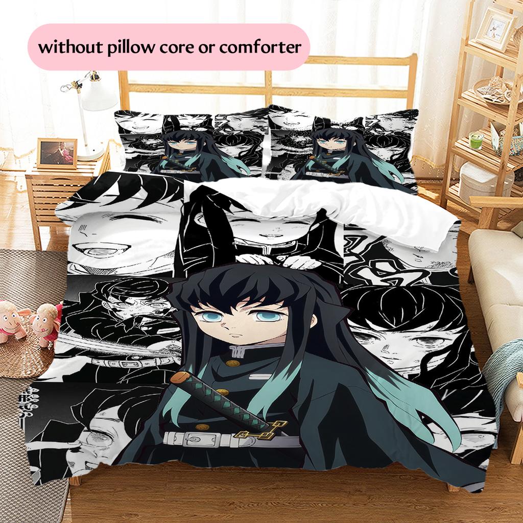 Demon Slayer Main Quest Bedding Set Duvet Cover Pillowcase No Filler, Soft Home Bedroom Decor, Perfect Gift for Fans.chl
