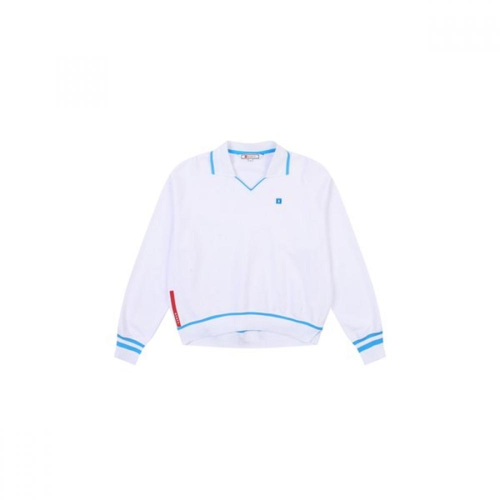 

Onoff Women S Scallop looSe Fit SweatShirt Of9003la White 38