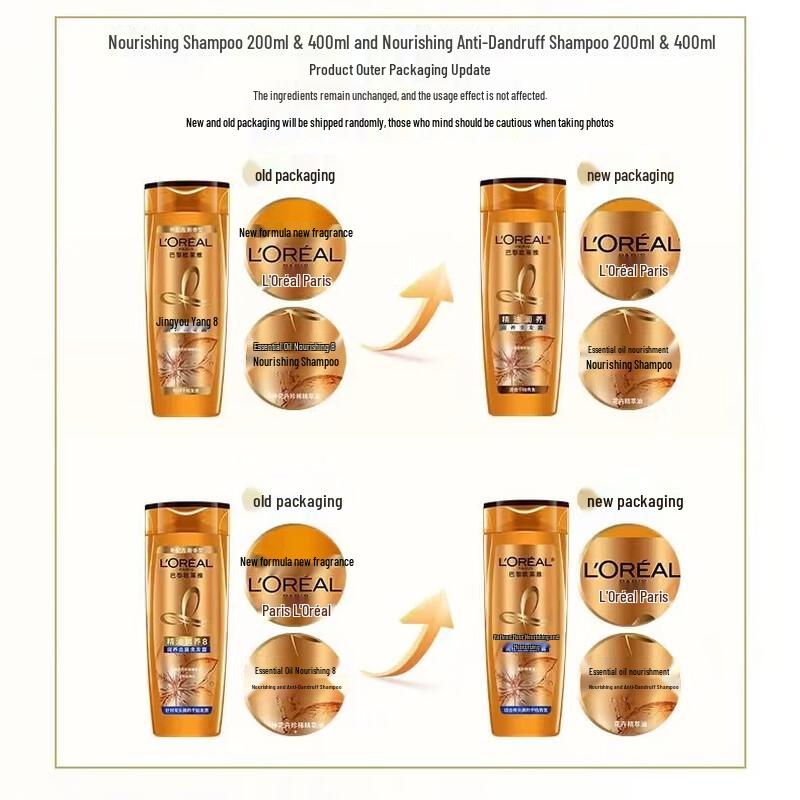 L'Oréal Oil Pflegendes Volumengebendes Shampoo & Haarkur Set