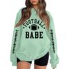 Unisex Lightweight Printed Neck Long Sleeve Sweatshirt