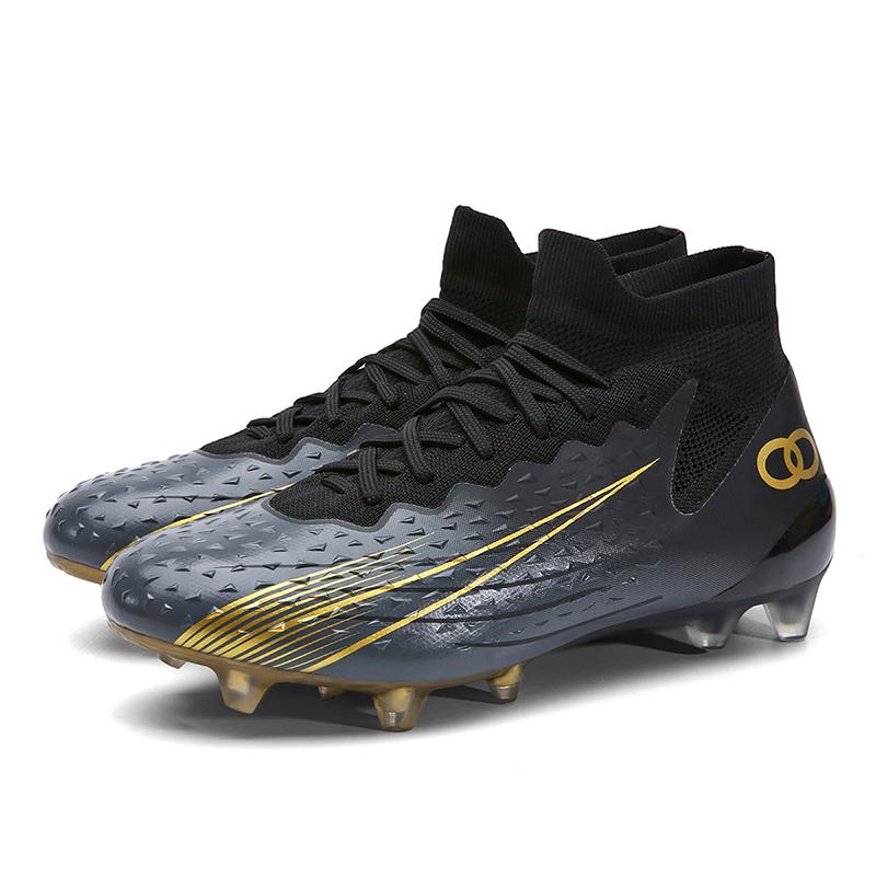 New Men's High Top Soccer Shoes High Quality Professional Training Football Boots Outdoor Grass Durable Soccer Shoes Sneakers