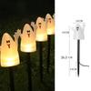 Halloween Solar Powered Floor Lamps Outdoor Ghost Face Lamp Pumpkin Decoration Courtyard Landscape Light Horror Atmosphere Light