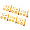 6 Set Gas Can Spout Replacement Anti Spill HDPE Flexible Gas Can Nozzle Kit for Home