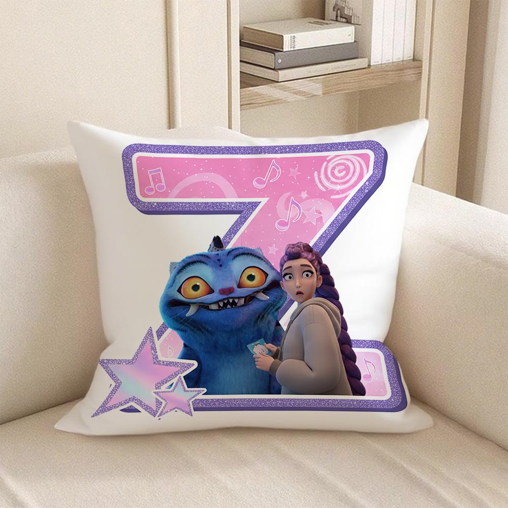 KPop Demon Hunters anime Style 26 letters popular Character Pillowcase fashion Home Decoration Items