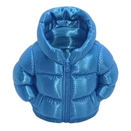 3D Printed Down Jacket Pen Holder, Funny Puffer Jacket Pencil Holder, Creative Desk Organizer for Office Supplies, Cute Stationery Holder for Desk,