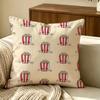 Food Popcorn Cushion Cover Pillow Cover Nordic Minimalist Throw Doublesided Print Cushion Case For Sofa Bedroom Decor