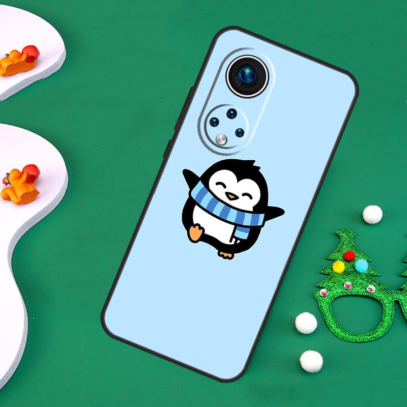 Cartoon Penguin Case For Honor 200 Pro X9c X9b X9a X8a X8b X7a X6a X8 X9 50 70 90 Magic 5 6 7 Lite Cover