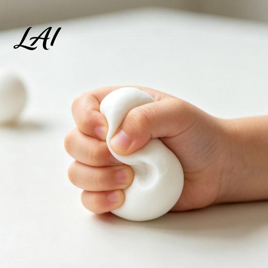 Snowball Stress Reliever 1/2Pcs Relief Toy Decompression Ball Squeeze Soft Stretchy Sensory