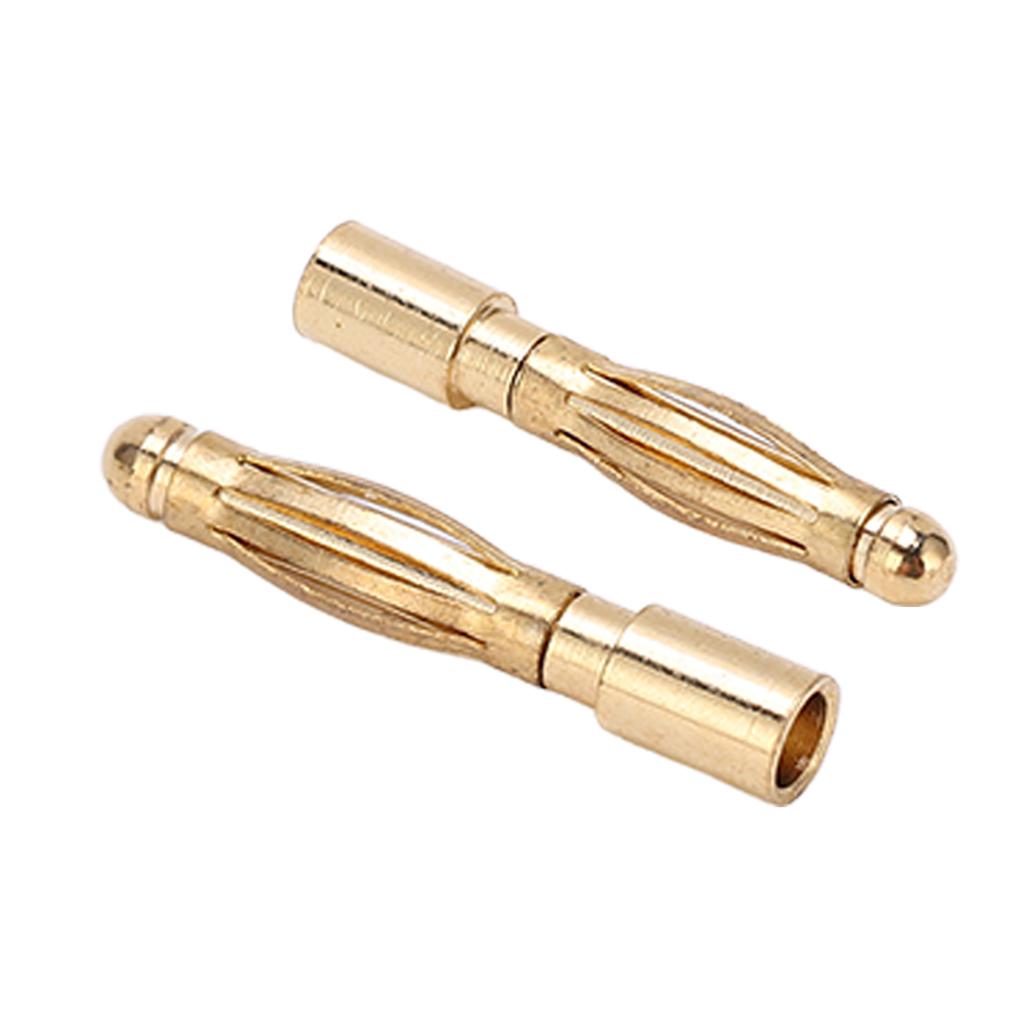 2,0 mm Bullet-Bananenstecker. Reines Kupfer, vernickelt. Bullet-Bananenstecker für Line Plug in
