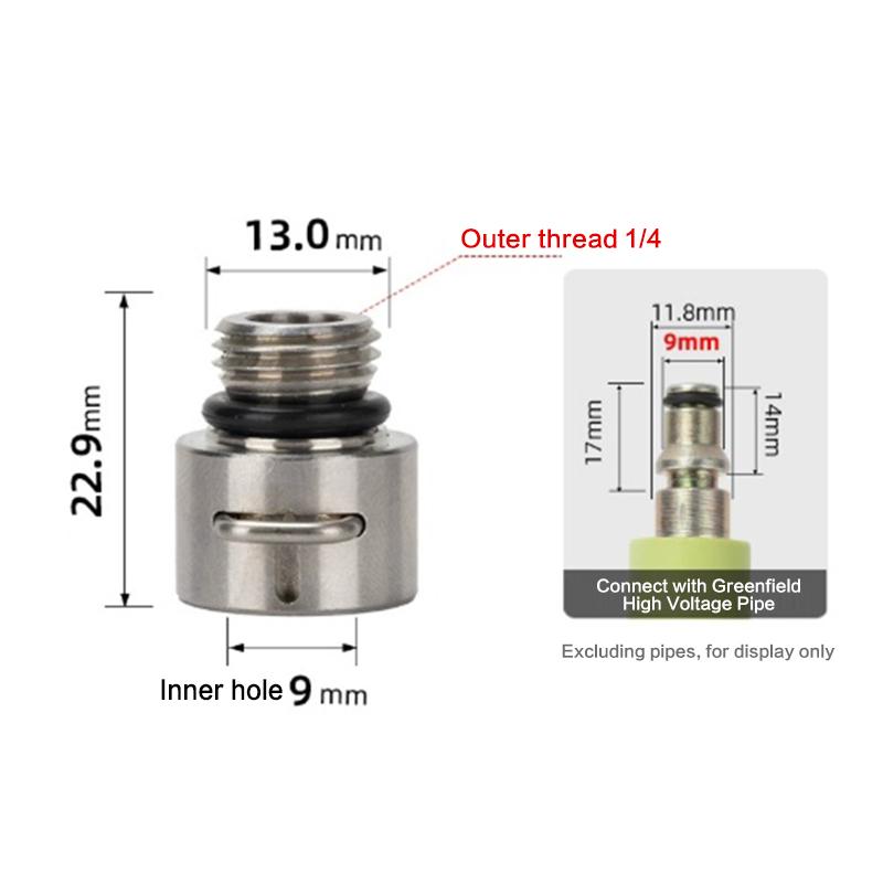 

1/4Inch Pressure Washer Adapter External Thread Connect Cleaning Nozzle Tips For Karcher K Series/Morgana