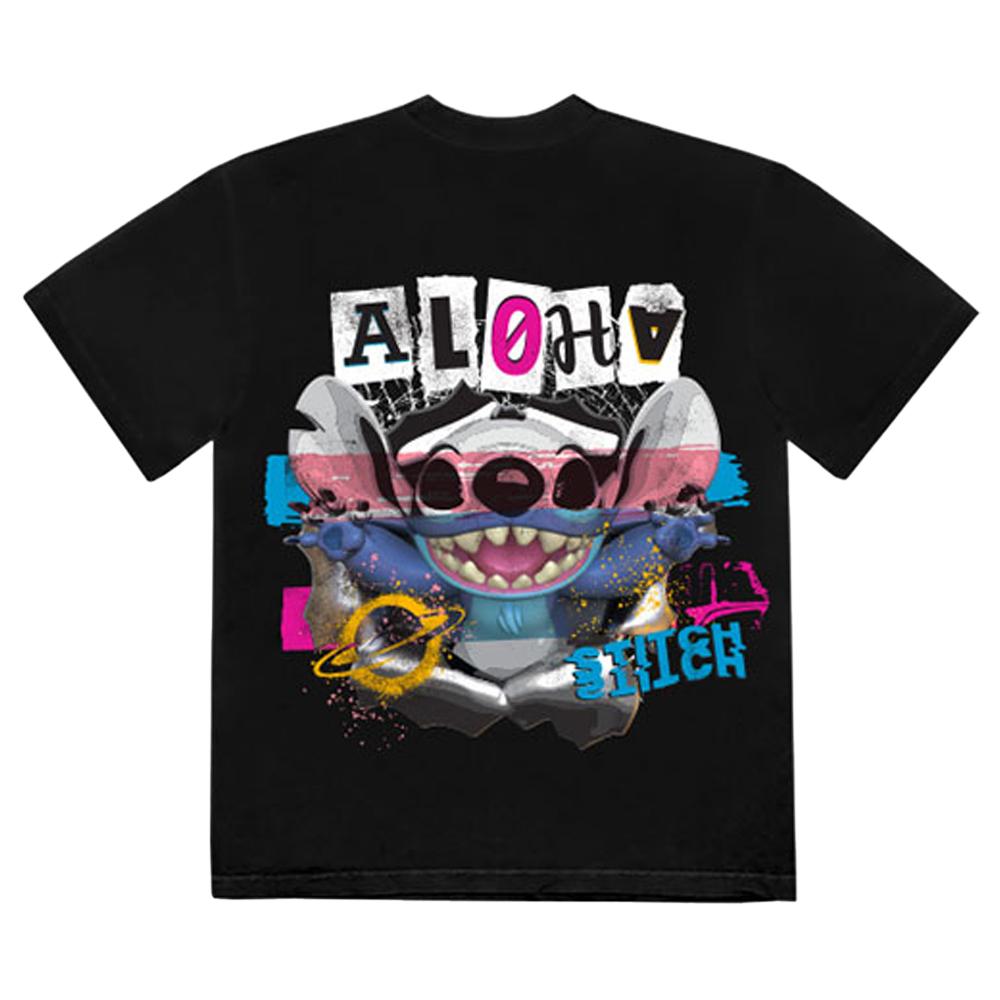 Lilo & Stitch Unisex Adult Aloha Collage Back Print T-Shirt