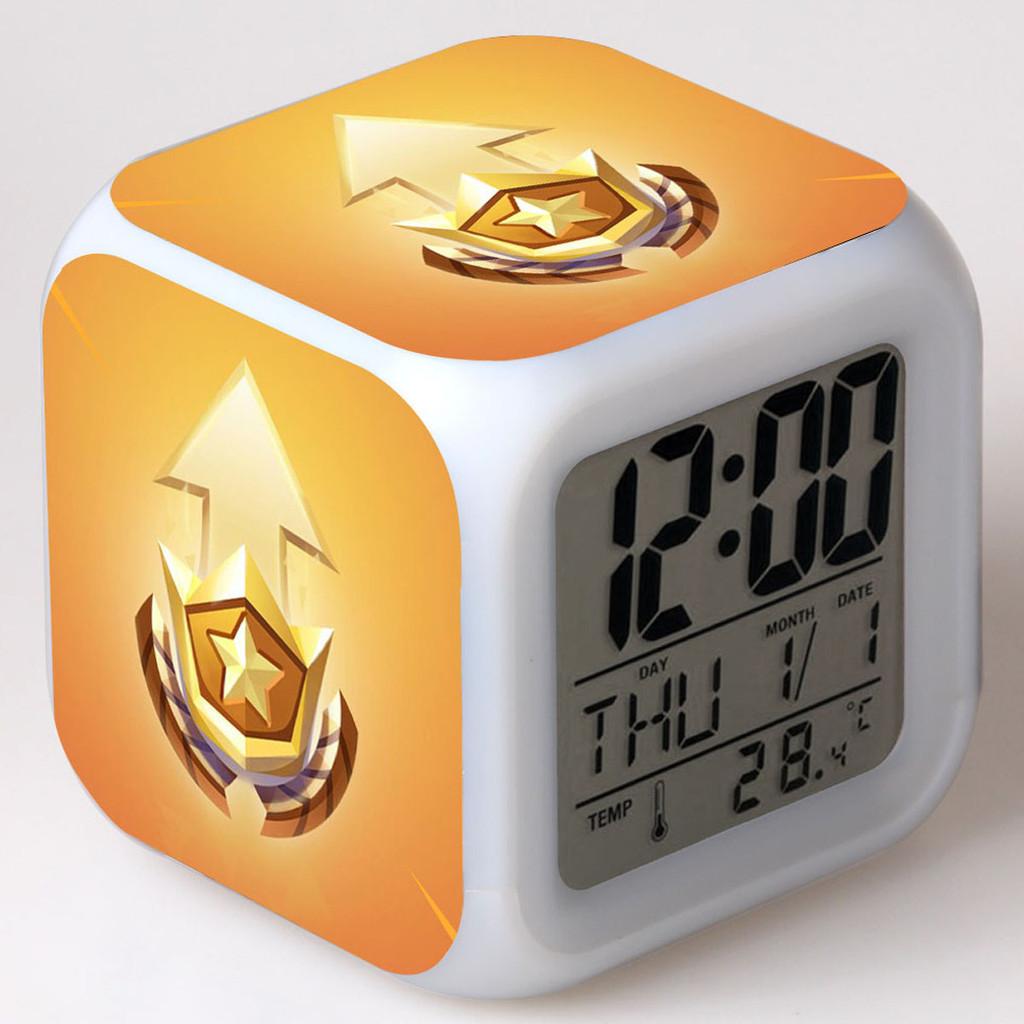 Colorful Multi-function Digital Alarm Clock With Led Display And Thermometer