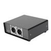 Active DI Box 2 Channel to Balanced XLR Output Multifunction Direct Box for Stage Guitar DJ Controller