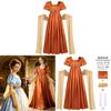 Midieval Fantasy Cosplay Dress With Linen Fabric For Stage Performances And Casual Events