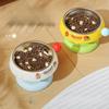 Pet Stainless Steel Cat Bowl Anti Slip Dopamine Color Matching Cat Food Basin Anti Black Chin High Foot Ice Creamneck Protection