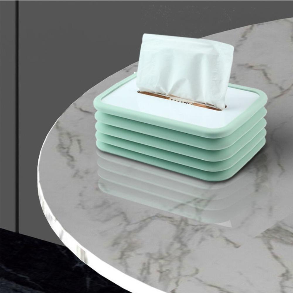 Silicone Napkin Tissue Holder Elastic Lifting Car Paper Case Towel Dispenser  Livingroom Decor