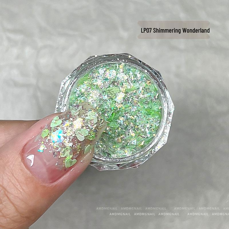 2025 Trendy Pink Glitter Nail Art: Four-Pointed Star & Heart Decorations