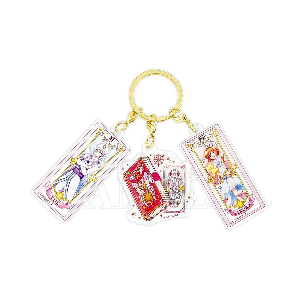 Factory Cardcaptor Sakura 3 Charm Keychain Sakura Kero Yue H60 x W40 x D3mm or less T s & & CS-5581312SK