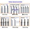PCD Diamond Inner Hole Reamer Cutter for Aluminum Boring