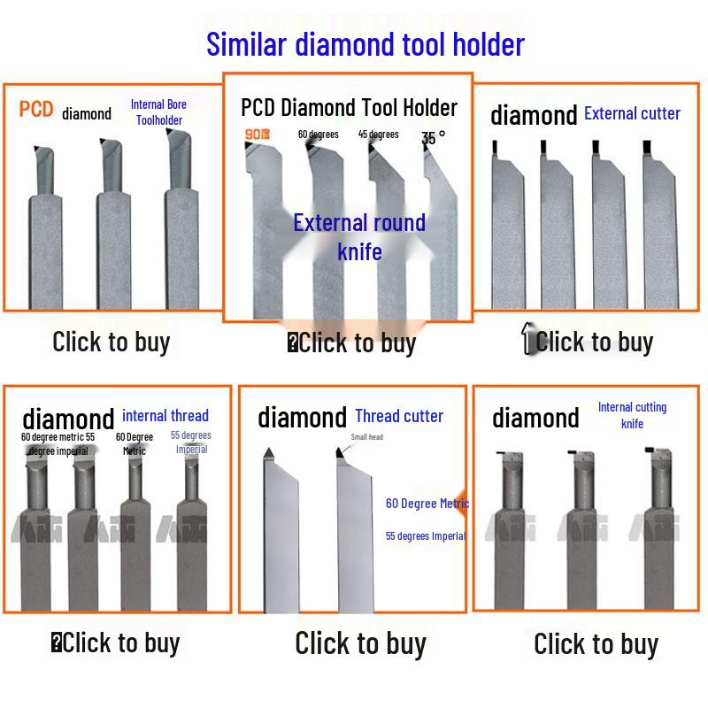PCD Diamond Inner Hole Reamer Cutter for Aluminum Boring