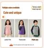 100% Wool Color Block Crew Neck Sweater for Boys & Girls - 2025 Autumn/Winter Collection