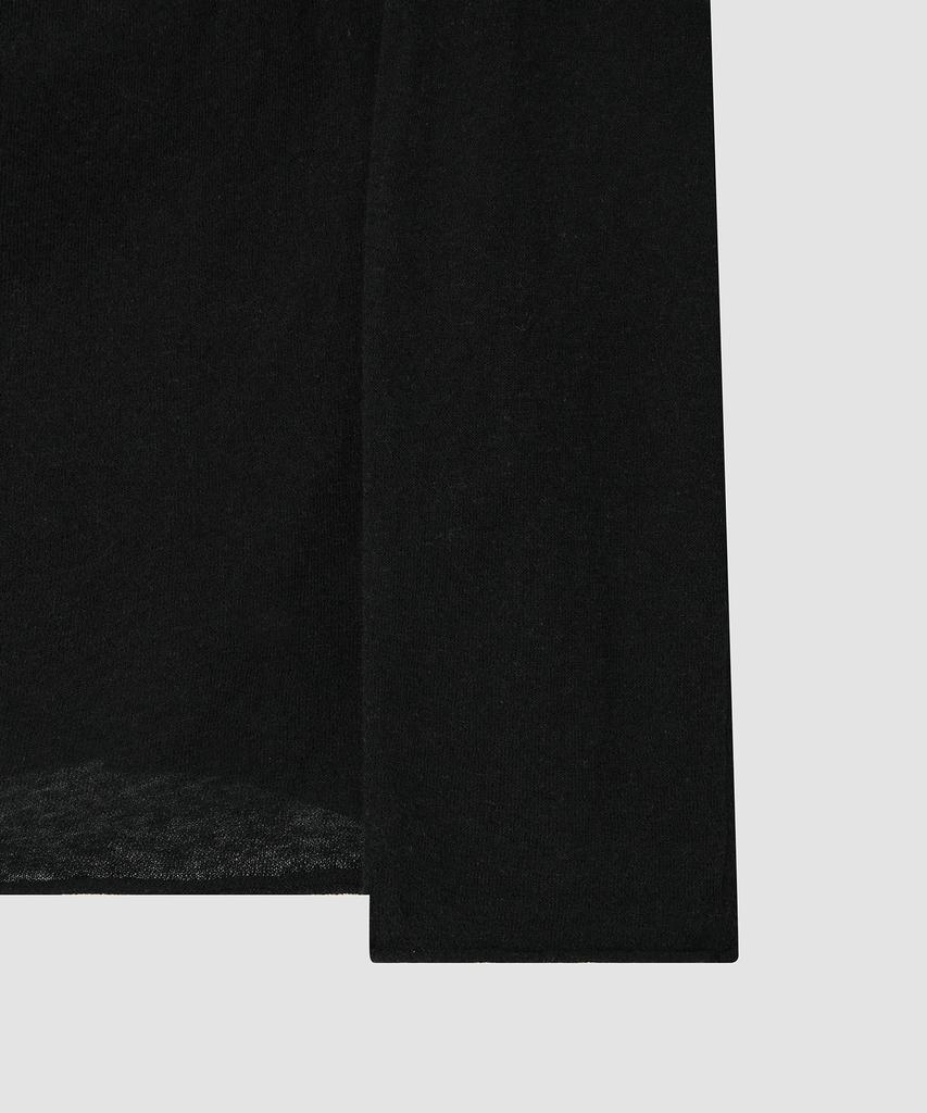 Deolil Low Drape Summer Knit_Black
