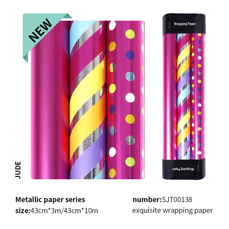 Hot Stamping Rose Red Dotted Wrapping Paper - DIY Gift Wrap & Book Cover