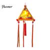 Kindergarten Art Project Supplies Chinese Style DIY Lantern Making Kit, Handmade Triangle Shaped Handheld Educational Craft Set for Kids with