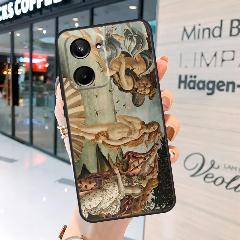 Art Painting Birth Of Venus Case For Realme 15 Pro 12 11 13 14 Pro Plus GT6 GT7 C55 C51 C53 C25 C63 C61 C65 C67 C71 C75
