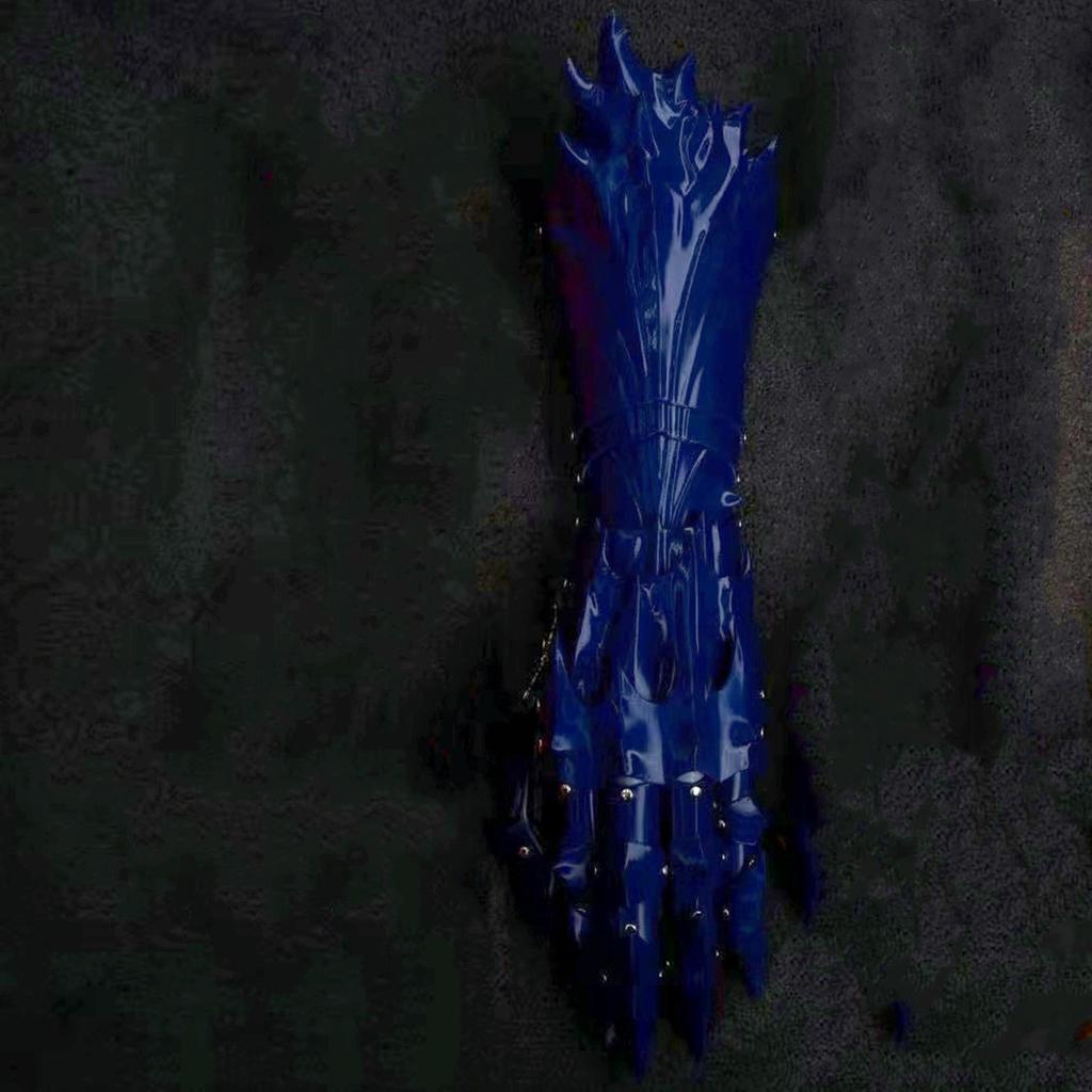 Tactical Punk Mechanical Long Gloves Wearable Plastic Hand Armor Man Woman Fingers Flexible Movement Gloves Gothic Cosplay Props
