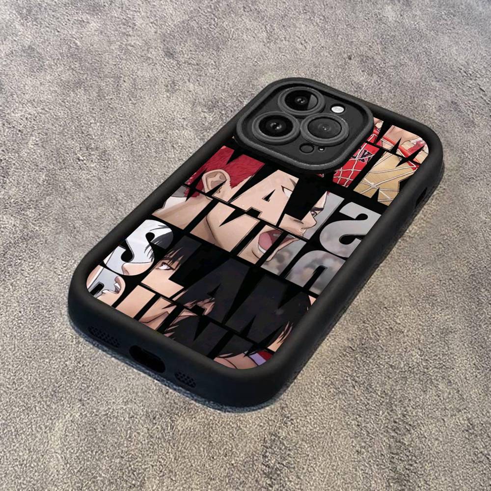 Japanese S-SLAM D-DUNK Phone Case For IPhone 17 16 15 13 11 12 14 Pro Max Plus Silicone Cover Shell