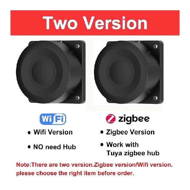 Tuya WiFi or ZIgbee Ultrasonic Water Level Sensor Wireless Gauge Water Tank Level Monitor Waterproof IP65 Water Leak Detector