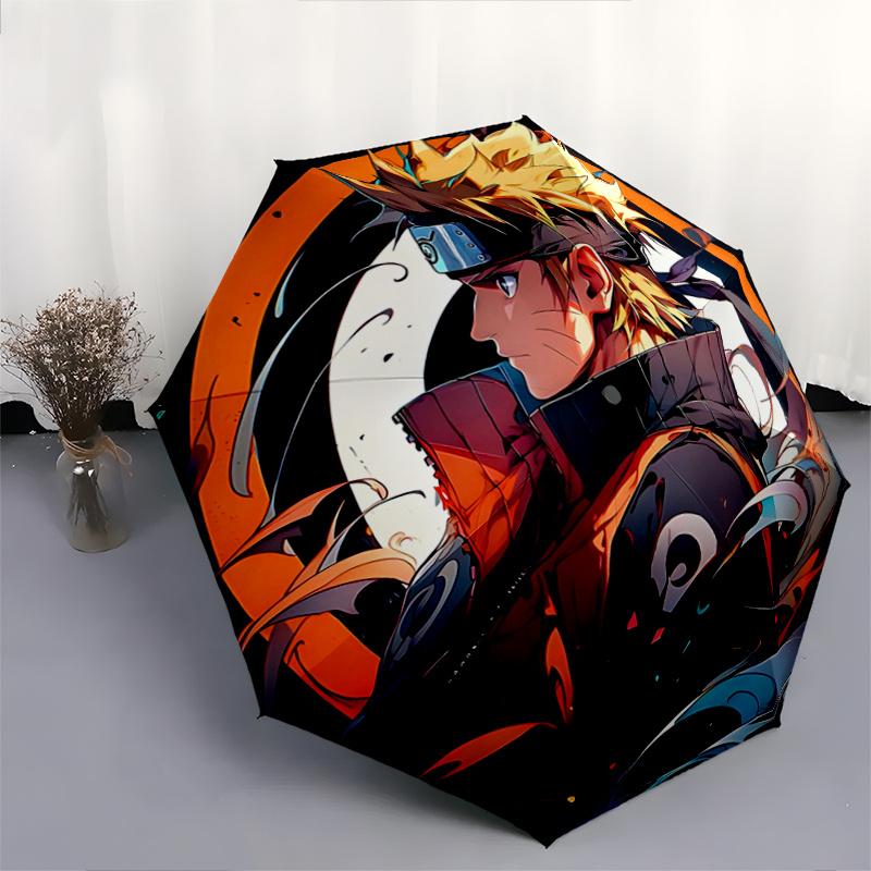 1pc Naruto's Dynamic Journey Automatic Opening and Closing Umbrella - Small Umbrella Suitable for Various Occasions J064