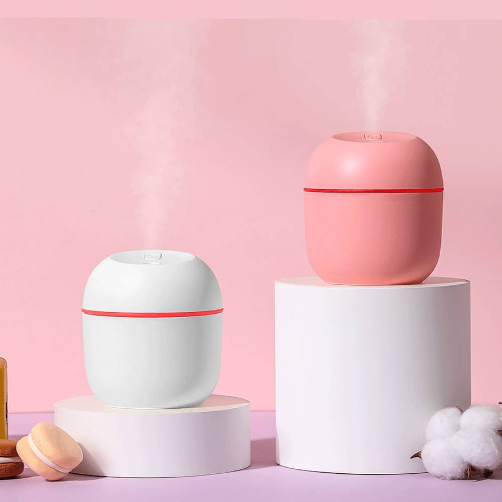 220ml USB Humidifier Atomizer Aroma Oil Diffuser Mute Air Humidifier with Night Lamp for Car Bedroom Cool Mist Sprayer