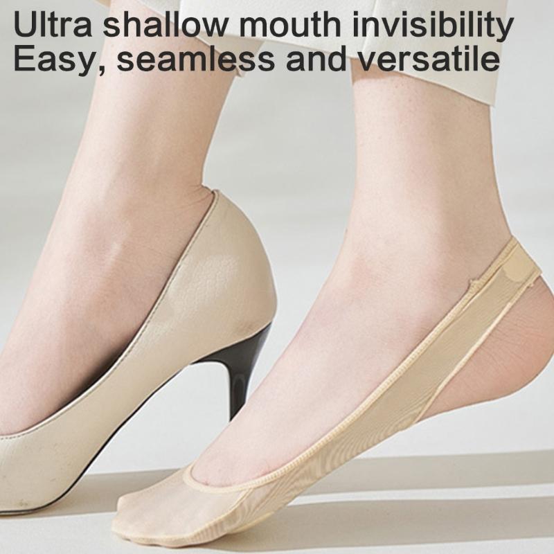 Antislip Strap Half Toe Invisible Low Cut Liner Socks Ball of Foot Cushioned No Show Padded Half Socks For Women Heel
