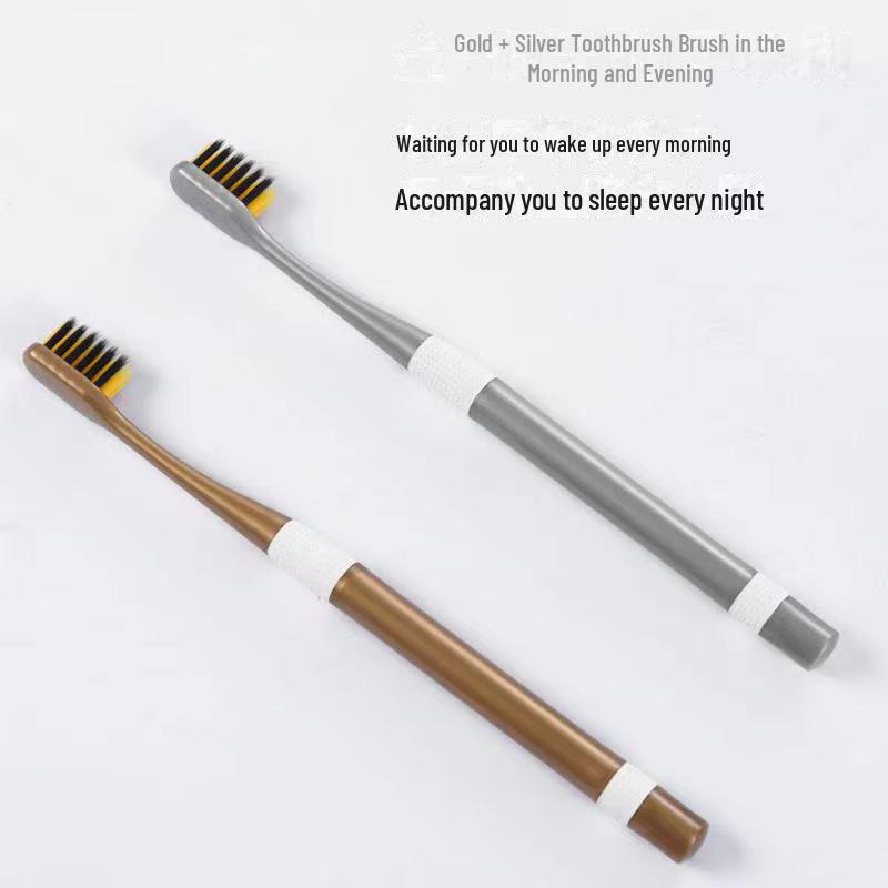 Set de brosses à dents pour couple Pasha en Noir, Blanc, Or et Argent - Pièce unique - Dropshipping disponible